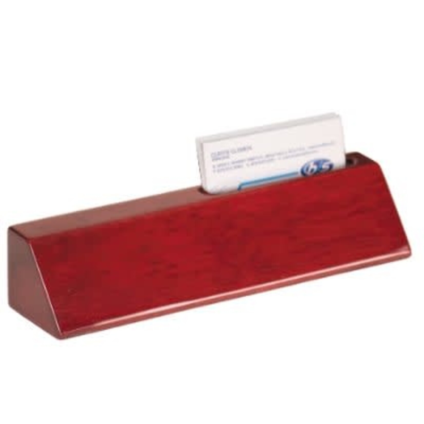 PNA48 Desk Wedge Rosewood w/card holder includes engraving plate