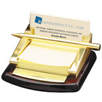Marco RWS33 Rosewood Sticky Note & Businiess Card Holder includes engraving