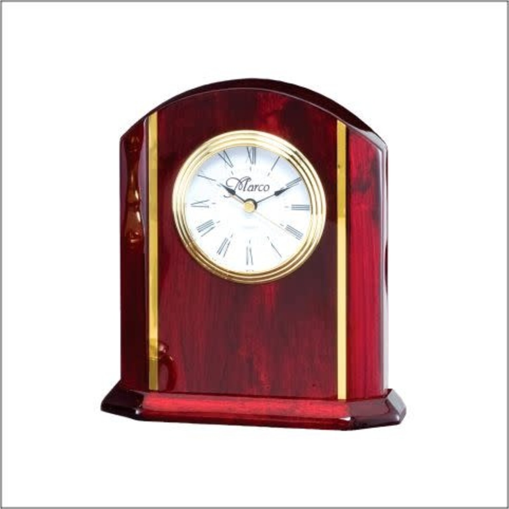 Marco RWS49 Rosewood  Clock includes engraving