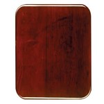 JDS Industries 8x10 Rosewood Rounded corners w/ PPB31B-BK decorative plate