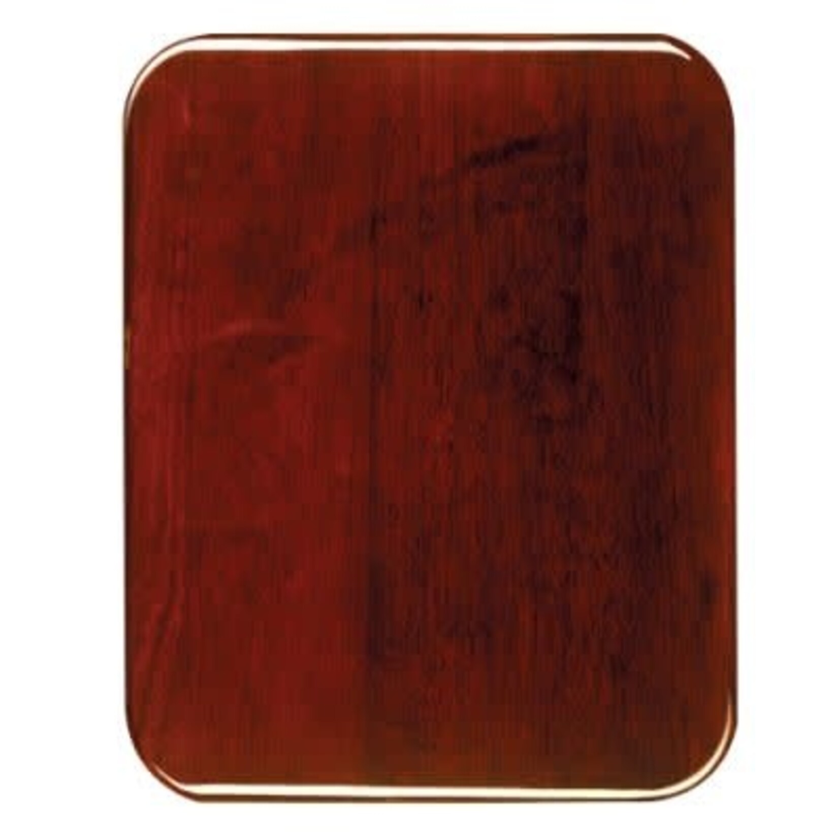 JDS Industries 8x10 Rosewood Rounded corners w/ PPB31B-BK decorative plate