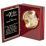Marco RWS24 Rosewood Clock w/ plate includes engraving
