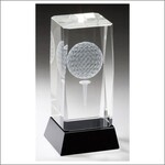 TDL002 Crystal Golf Trophy w/ engraving
