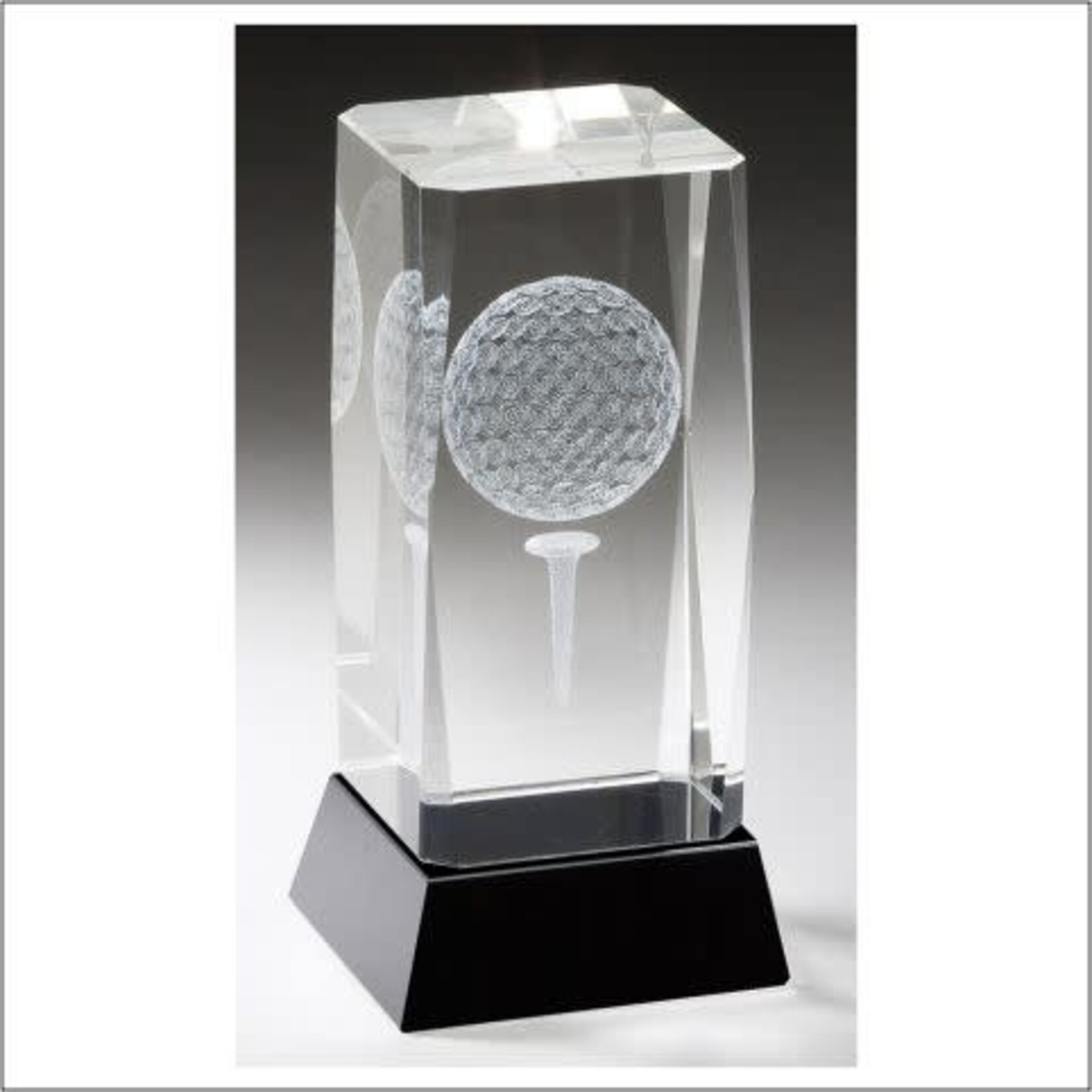 TDL002 Crystal Golf Trophy w/ engraving