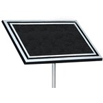 Marco CAP68SM-BK 6x8 Outdoor plaque with stake and plate