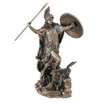 The Award Shop CE76978A4 Athena Throwing Javalin w/base and engraving