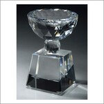 Marco CRY134 Optical Crystal Short Vase w/ eng
