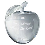 JDS Industries CRY1457S  crystal apple includes engraving