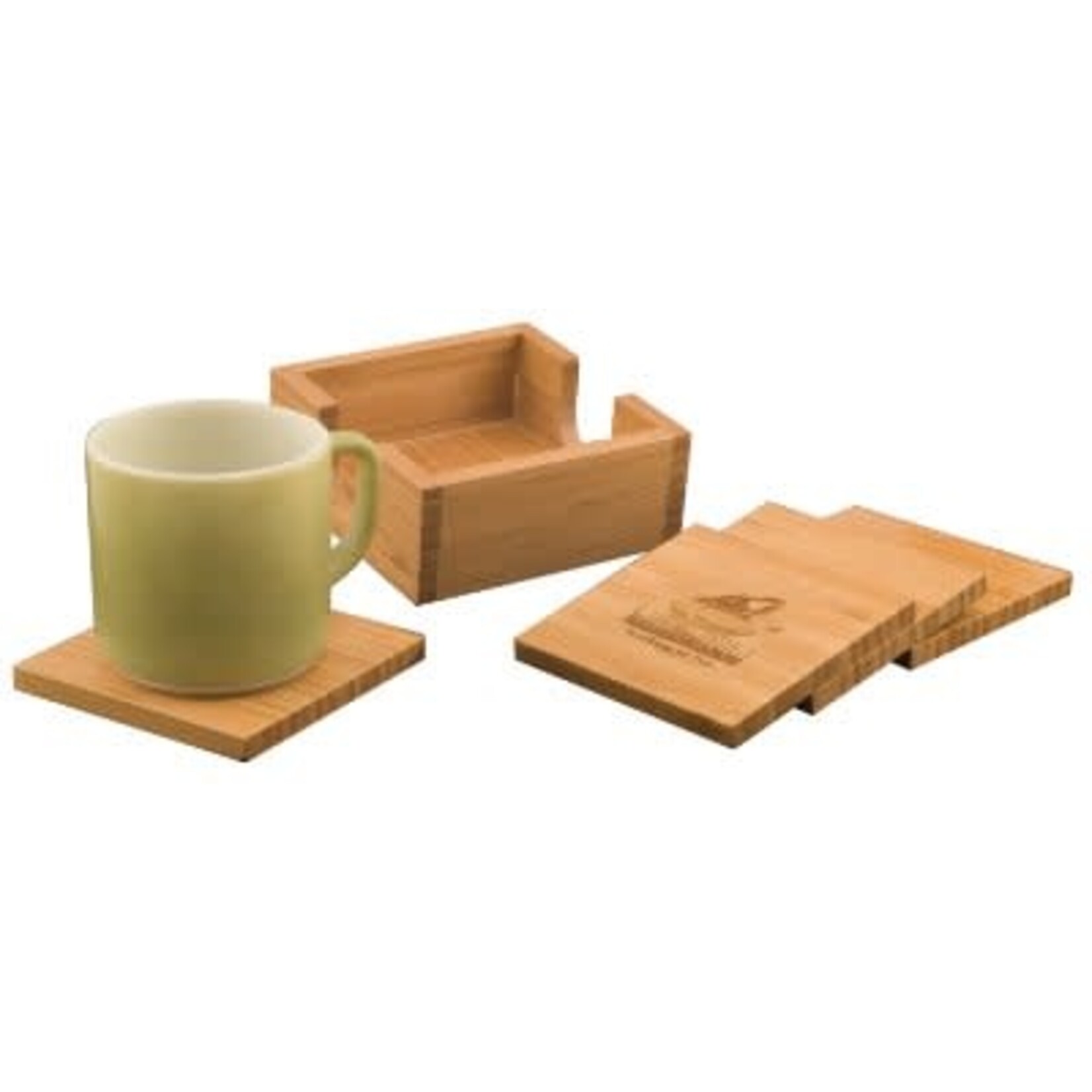 JDS Industries CST01 - Bamboo coaster set square