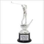 Marco G1553 GOLF MAN SWING SILVER W/BLACK w/ engraving