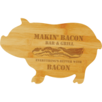 JDS Industries GFT132 Pig Cutting Board includes engraving