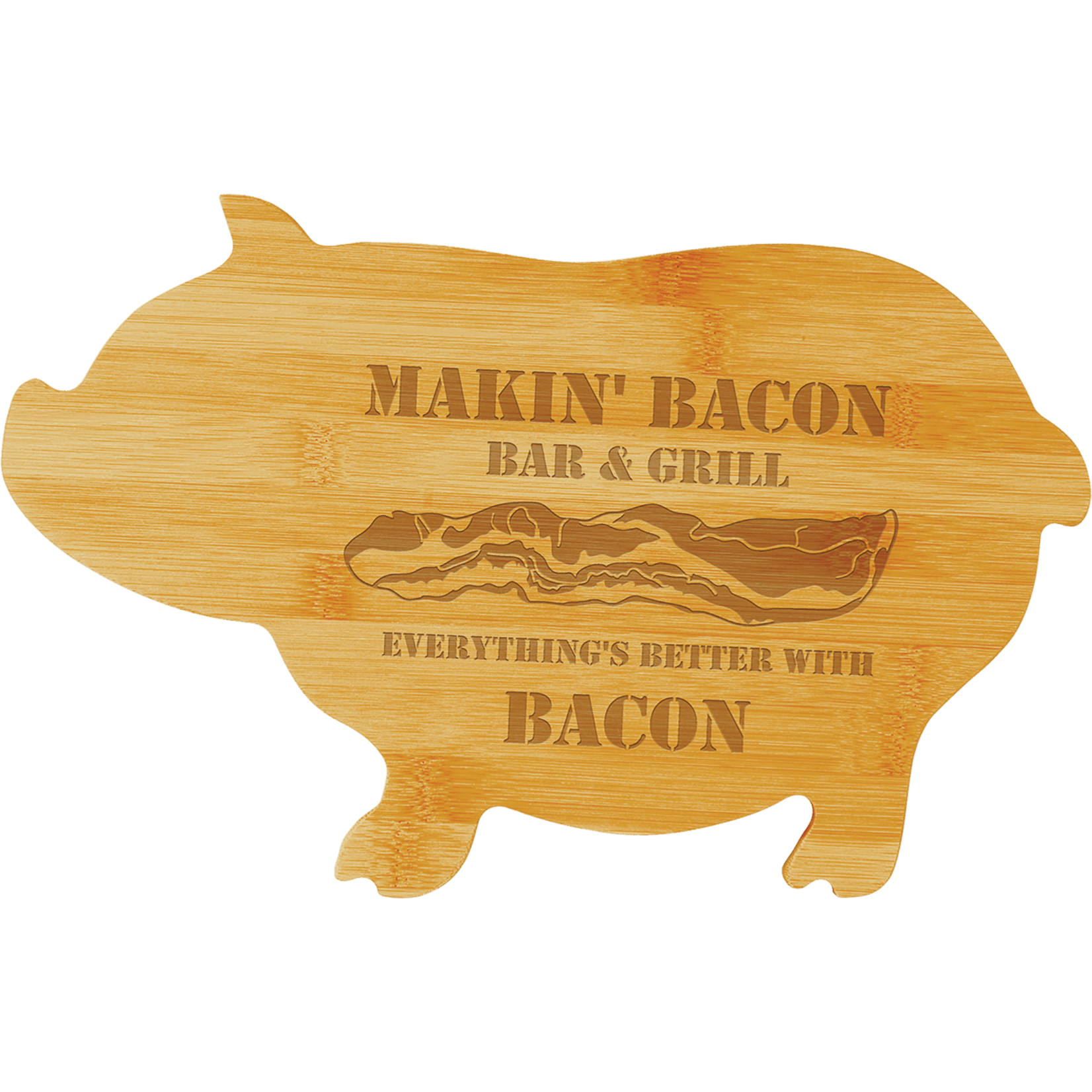 JDS Industries GFT132 Pig Cutting Board includes engraving