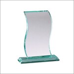 Marco GL110 6.25" Jade Glass Award includes engraving