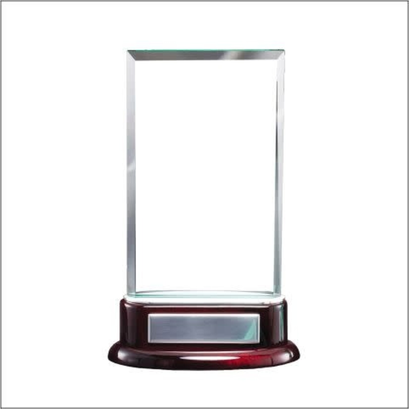 Marco GL24 5.5"x9.25" SQUARE GLASS AWARD ON RSW BASE