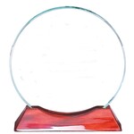 Marco GL30  8.5" CIRCLE SHAPED GLASS AWARD