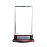 Marco Glass award on rosewood base