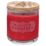 JDS Industries CDL1058 Glass Candle Peppermint twist