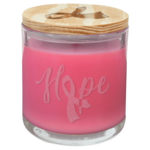 JDS Industries CDL1055 Glass Candle Peony Rose