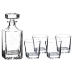 JDS Industries DCS301 Decanter set with 4 glasses