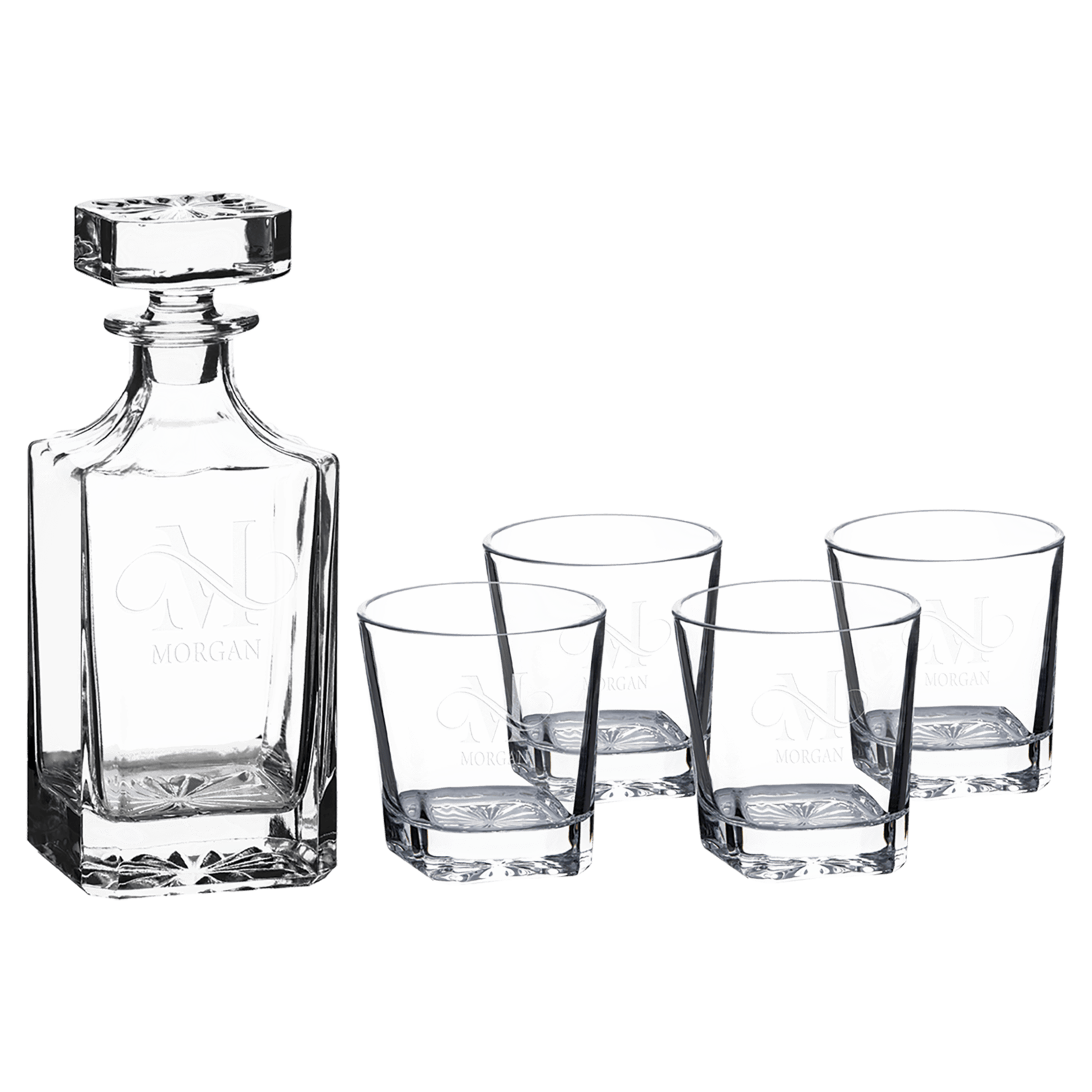 JDS Industries DCS301 Decanter set with 4 glasses