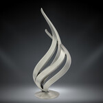 PDU 49217-S Silver Flame award w/ BK316B Black Base