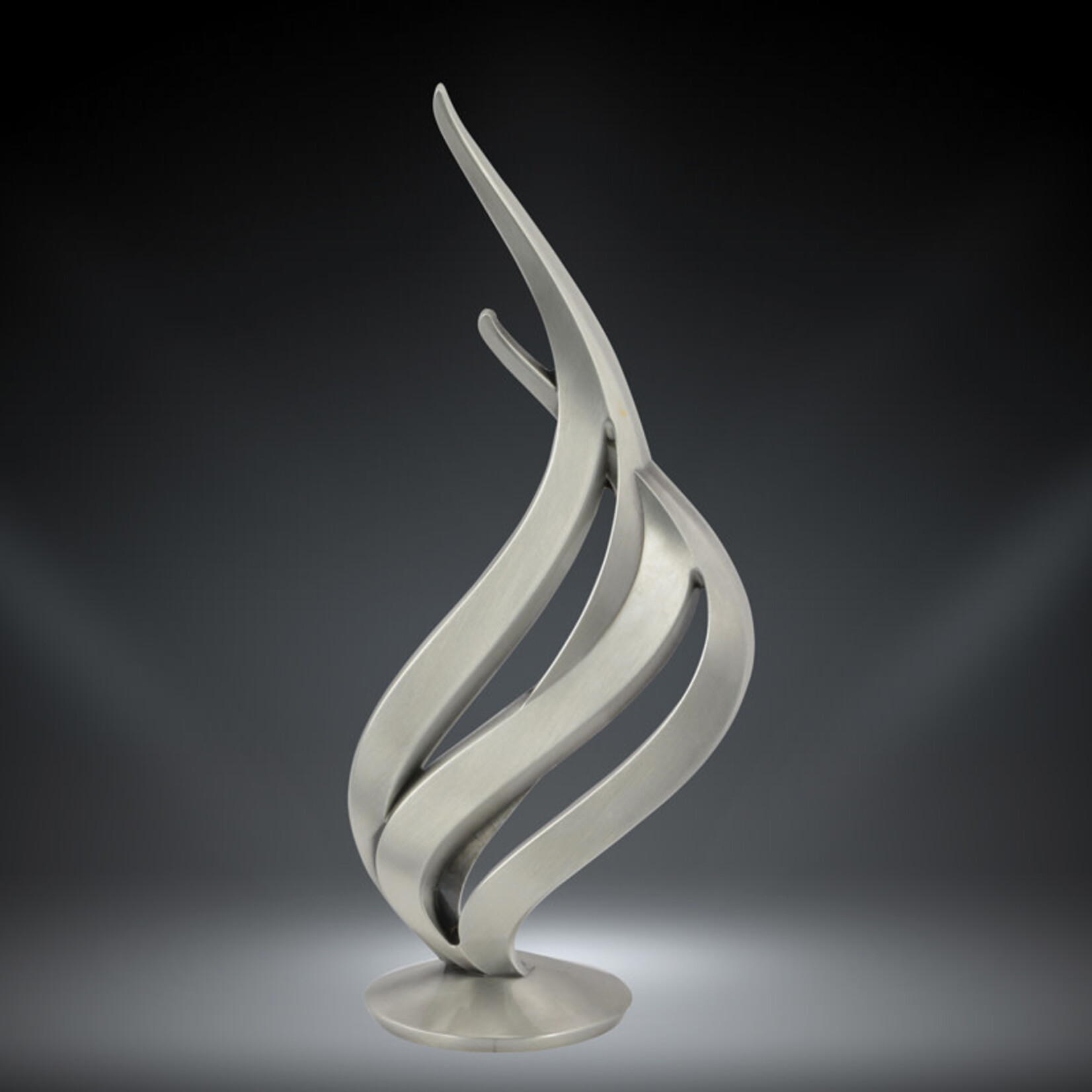 PDU 49217-S Silver Flame award w/ BK316B Black Base