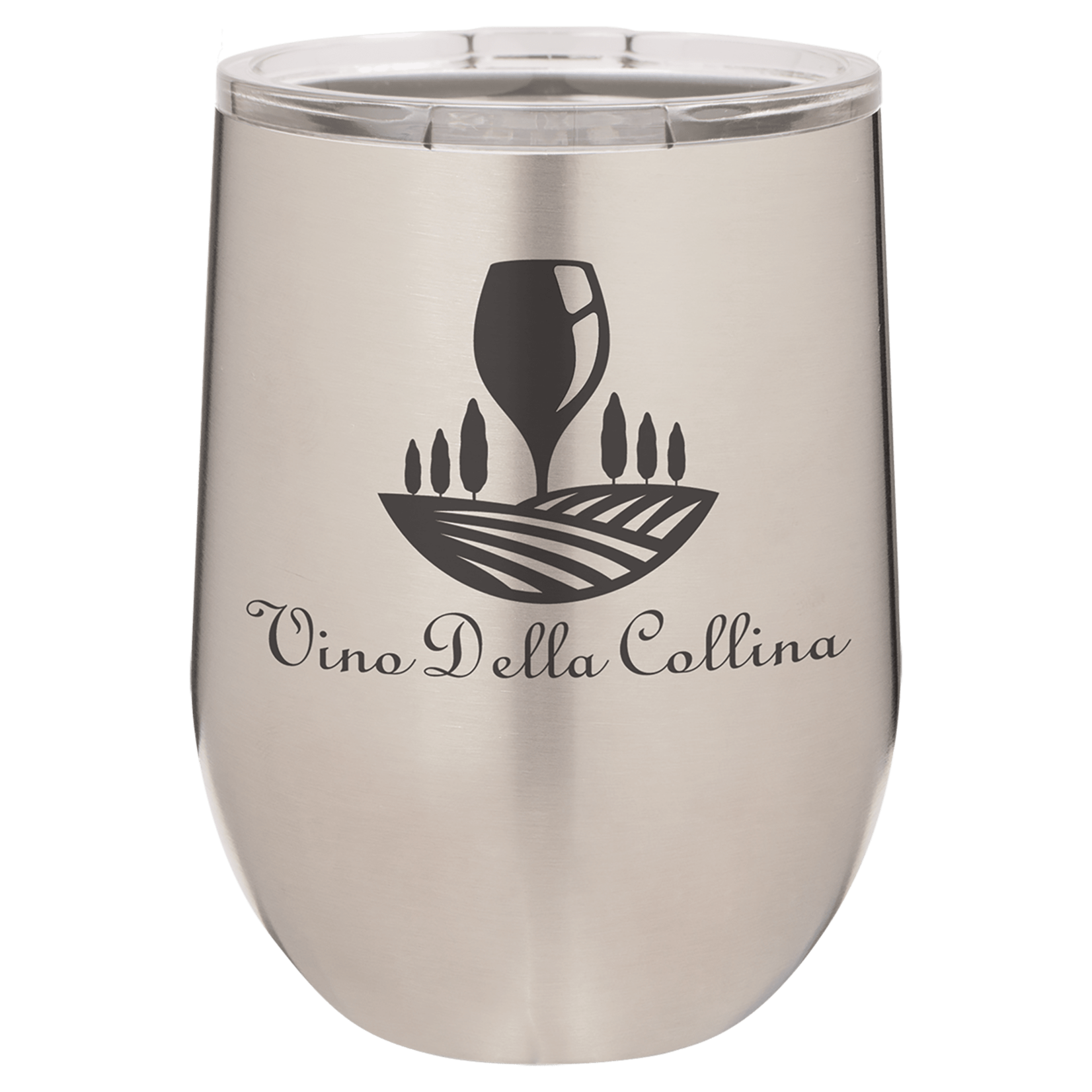 JDS Industries 12 oz Wine Tumbler w/ eng Stainless Steel
