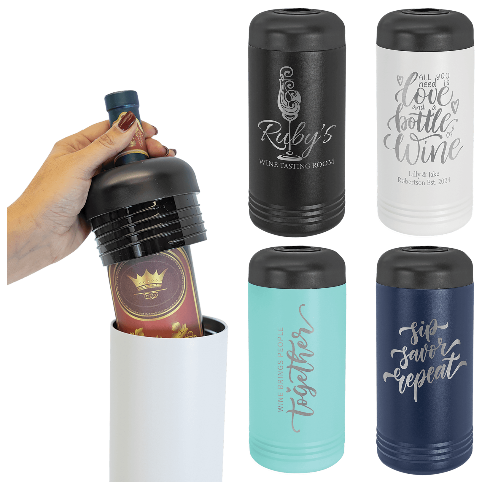 JDS Industries LWCSET1 Wine Chiller engraving included asst colors