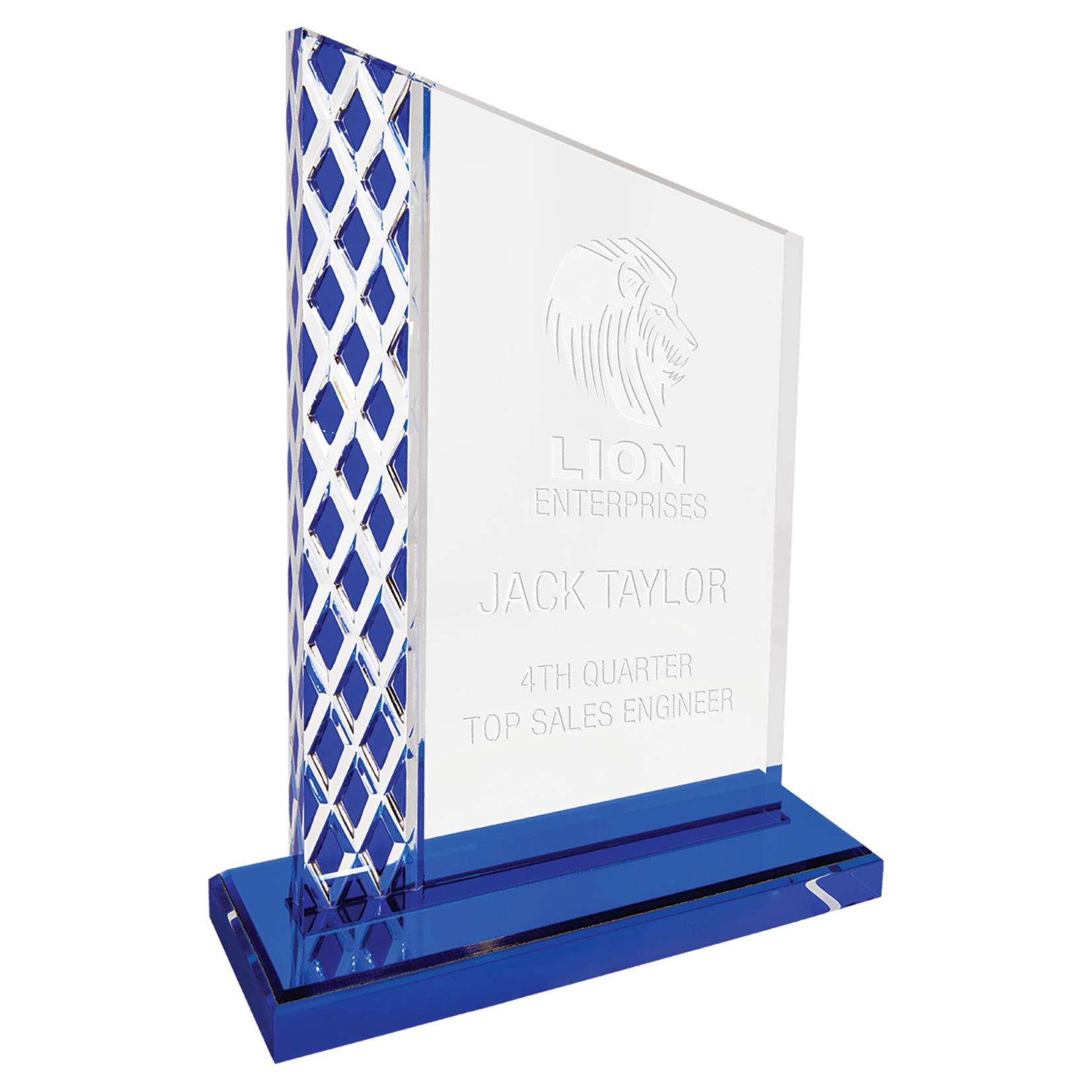 JDS Industries UNT!!BU Blue Diamon Ice Acrylic