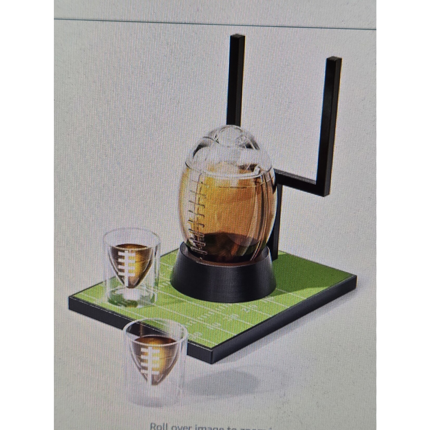 AWARD SHOP FDS2 Football Decanter w/2 glass(glasses cannot be directly engraved)