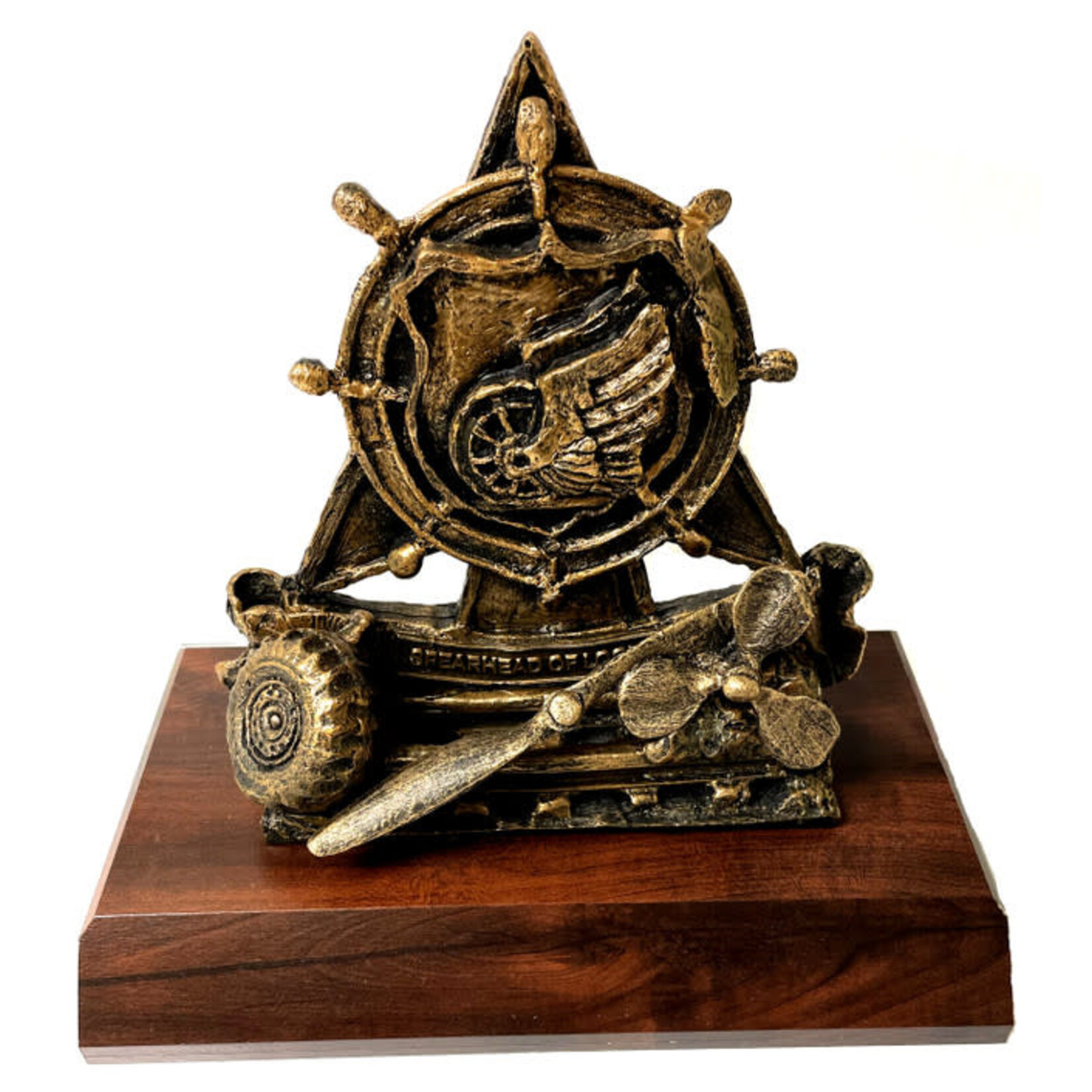 AWARD SHOP DLX Spearhead of Logistics on wooden base