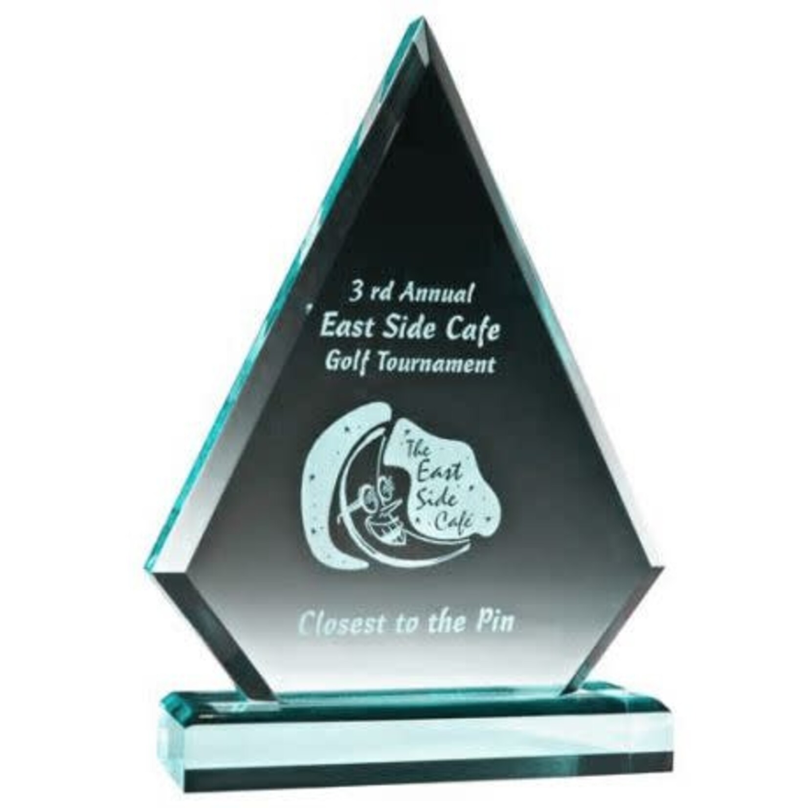 Marco CP26M-JD 7 1/2" Jade Glass Award