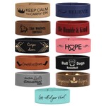 JDS Industries GFT508 Leatherette Bracelet Available in a variety of colors w/ engraving