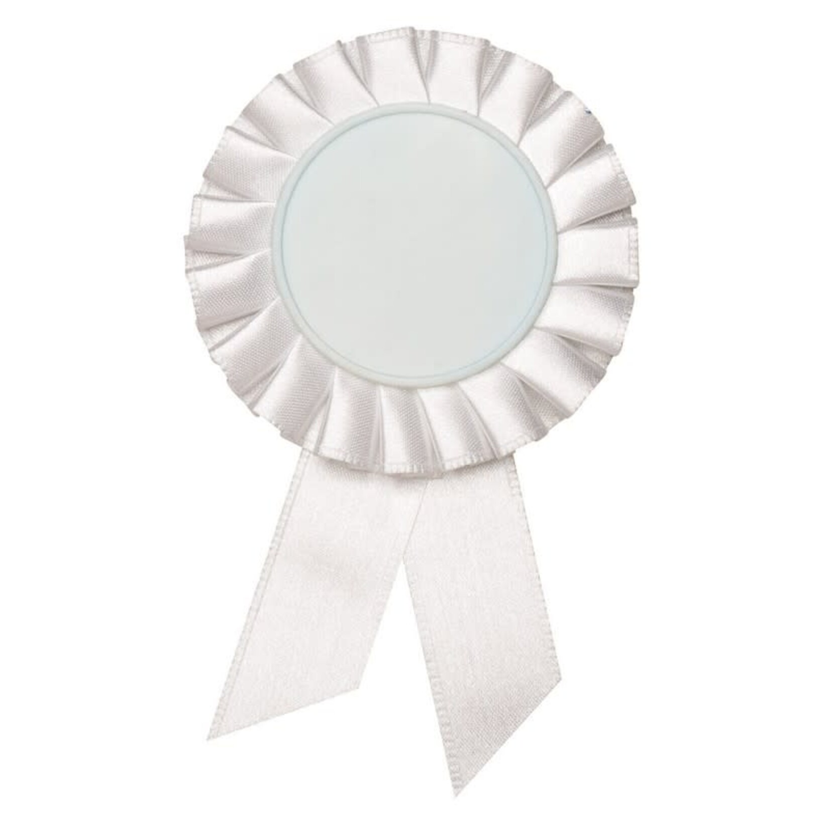 JDS Industries 5RBS13 White Rosette Ribon w/ 2" insert