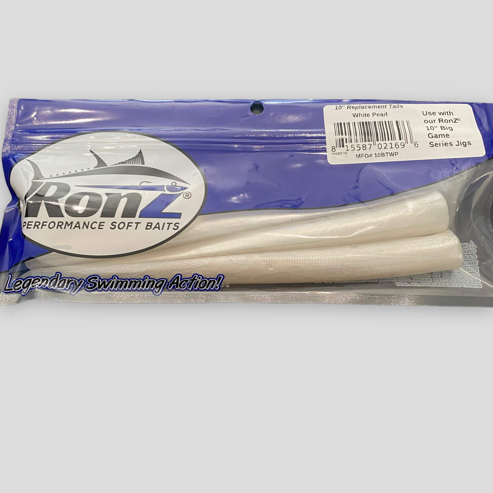 RONZ 3X102Z LEAD Z SERIES RIGGED HEAD & TAIL 10'' 4OZ