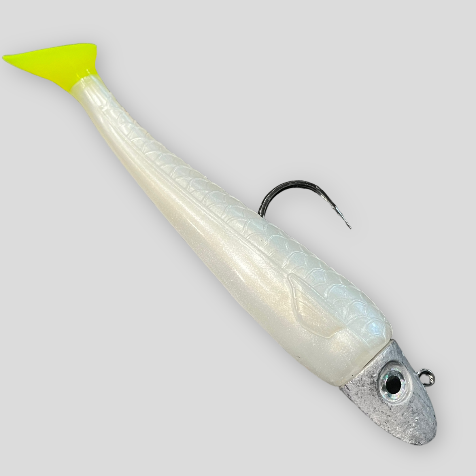 RonZ Z-Fin Original Series Rigged Paddletail - Silver