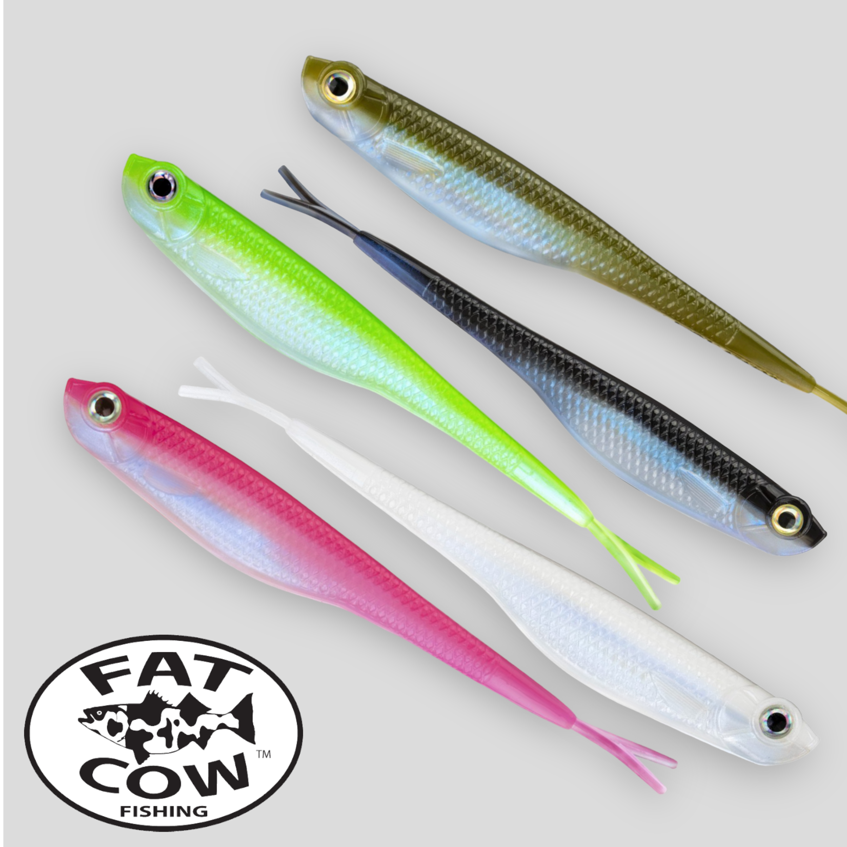 Fat Cow Shad Finesse Baits - Tyalure Tackle