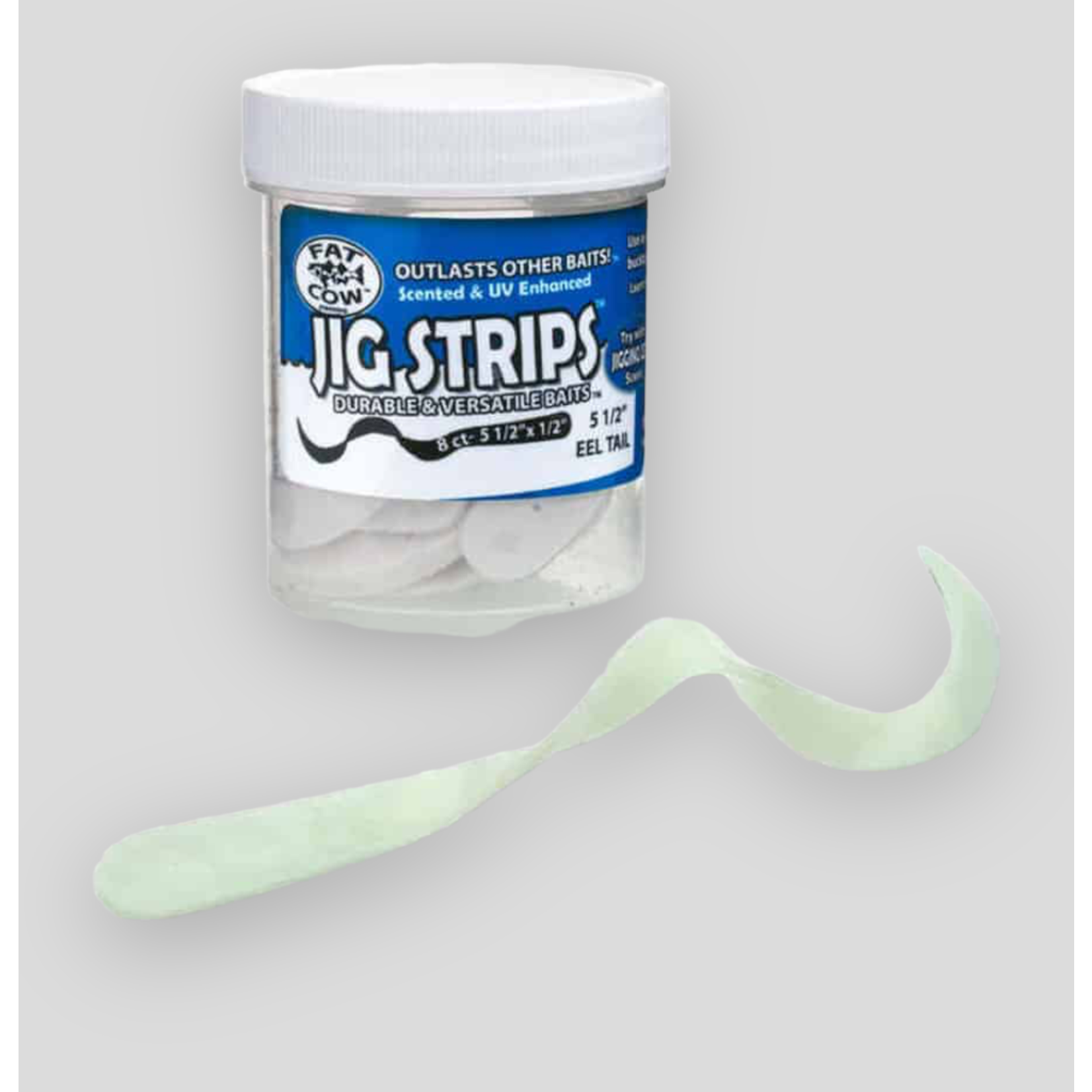 Fat Cow Jig Strips 5 Split Tail