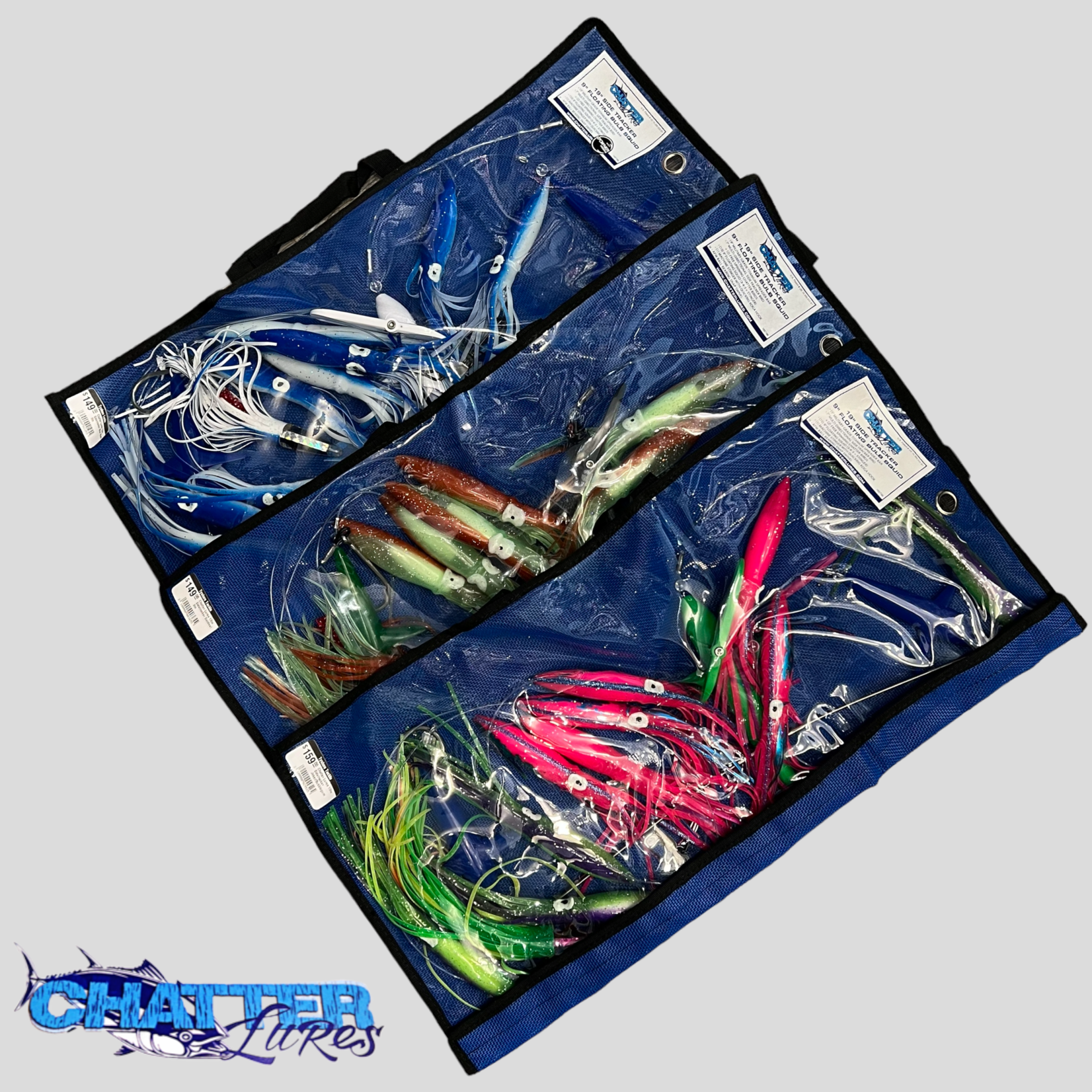 Chatter Lures 19 Side Tracker Spreader Bar- 9 Floating Squid