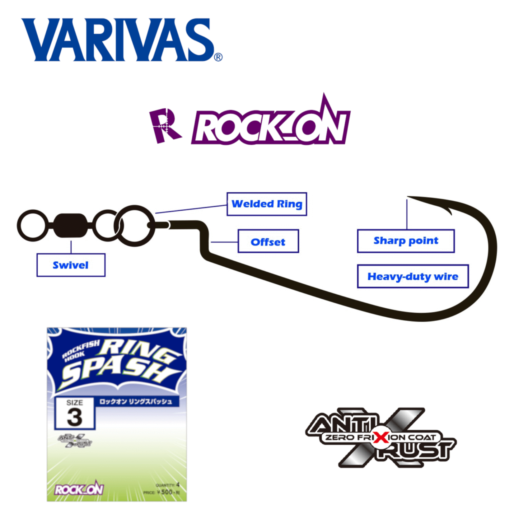 Varivas Varivas Rock On Hooks