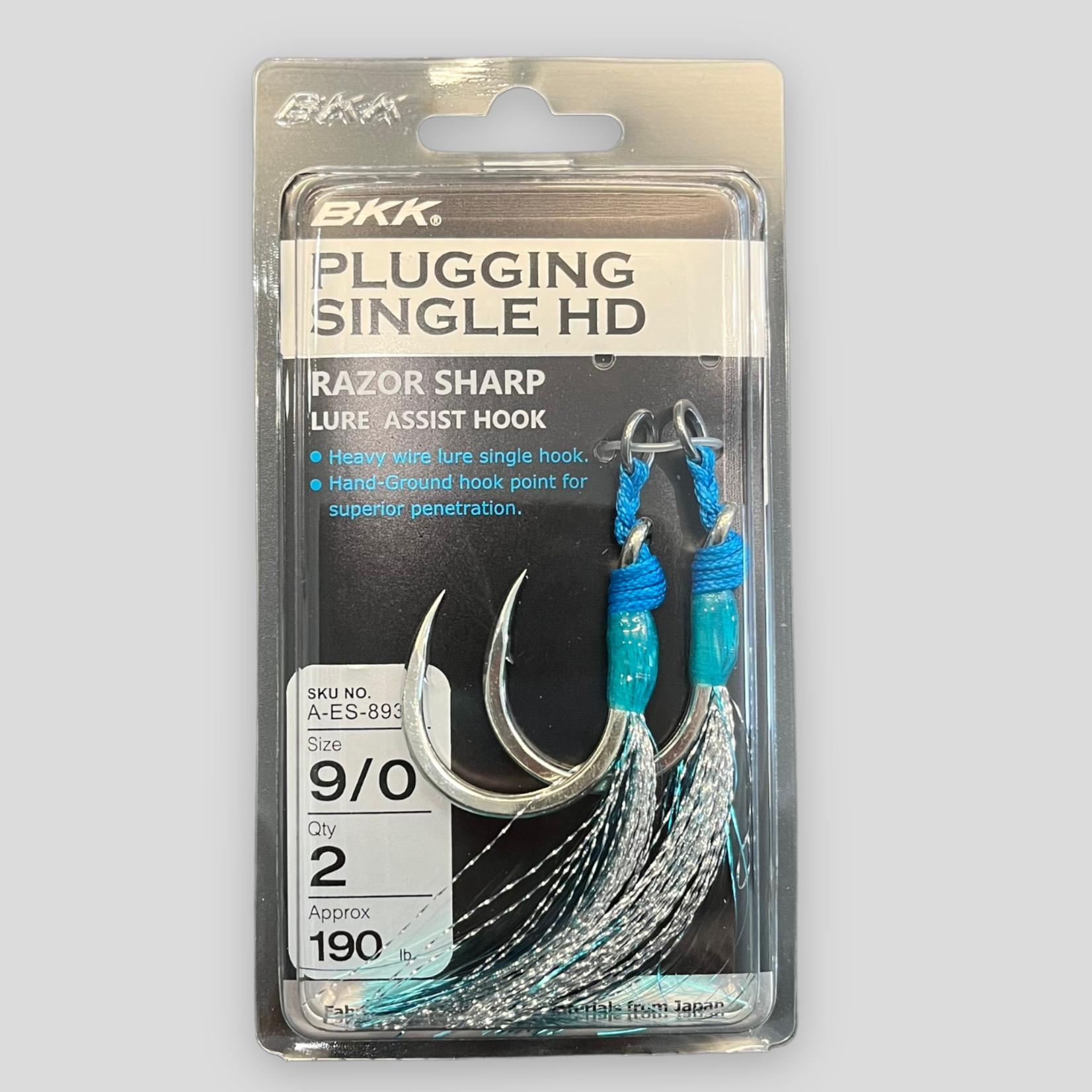BKK Plugging Single HD Assist Hook - Tyalure Tackle