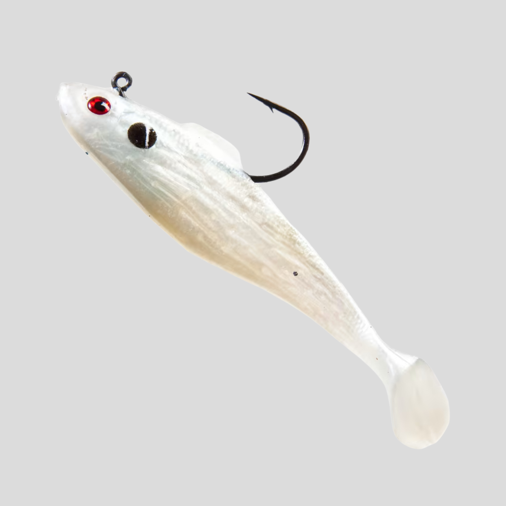 Tsunami 2 Swim Shad Rigged Lures 6pk - Pearl/Spot