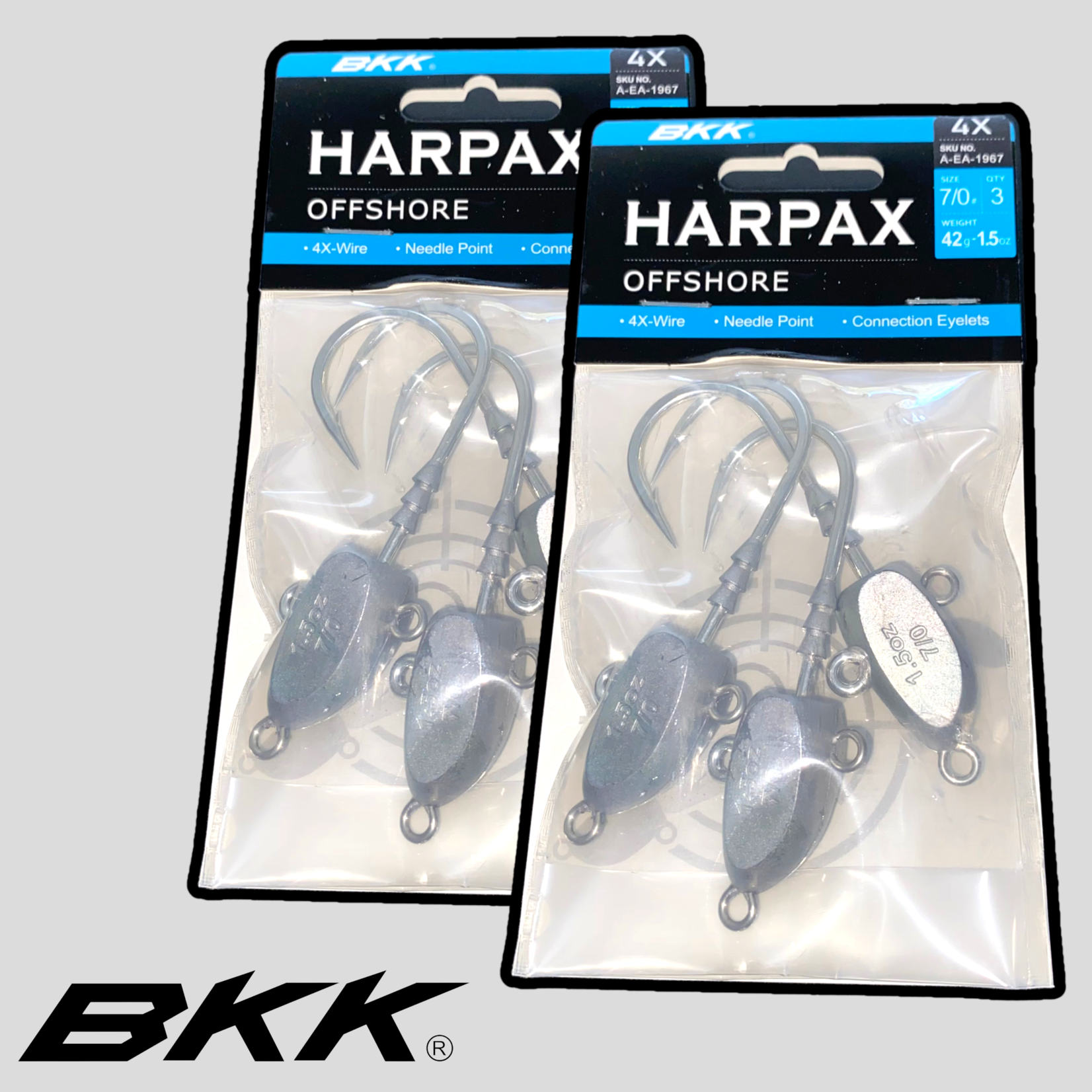 BKK Harpax Inshore Jig Heads 3/0 3/8oz Qty 5 