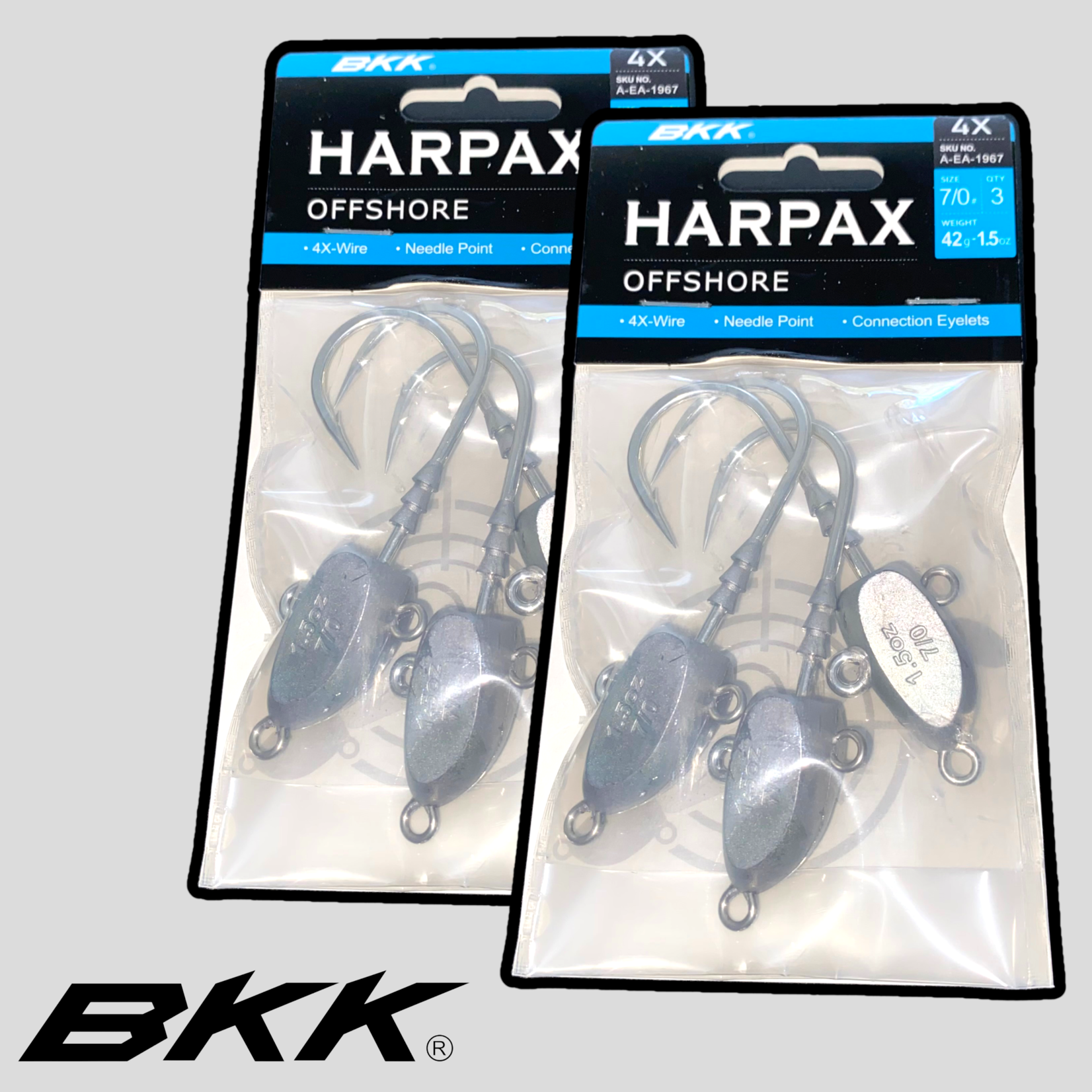 Bkk Harpax 2x Inshore Jig Head at Rs 450.00, Fishing Hooks