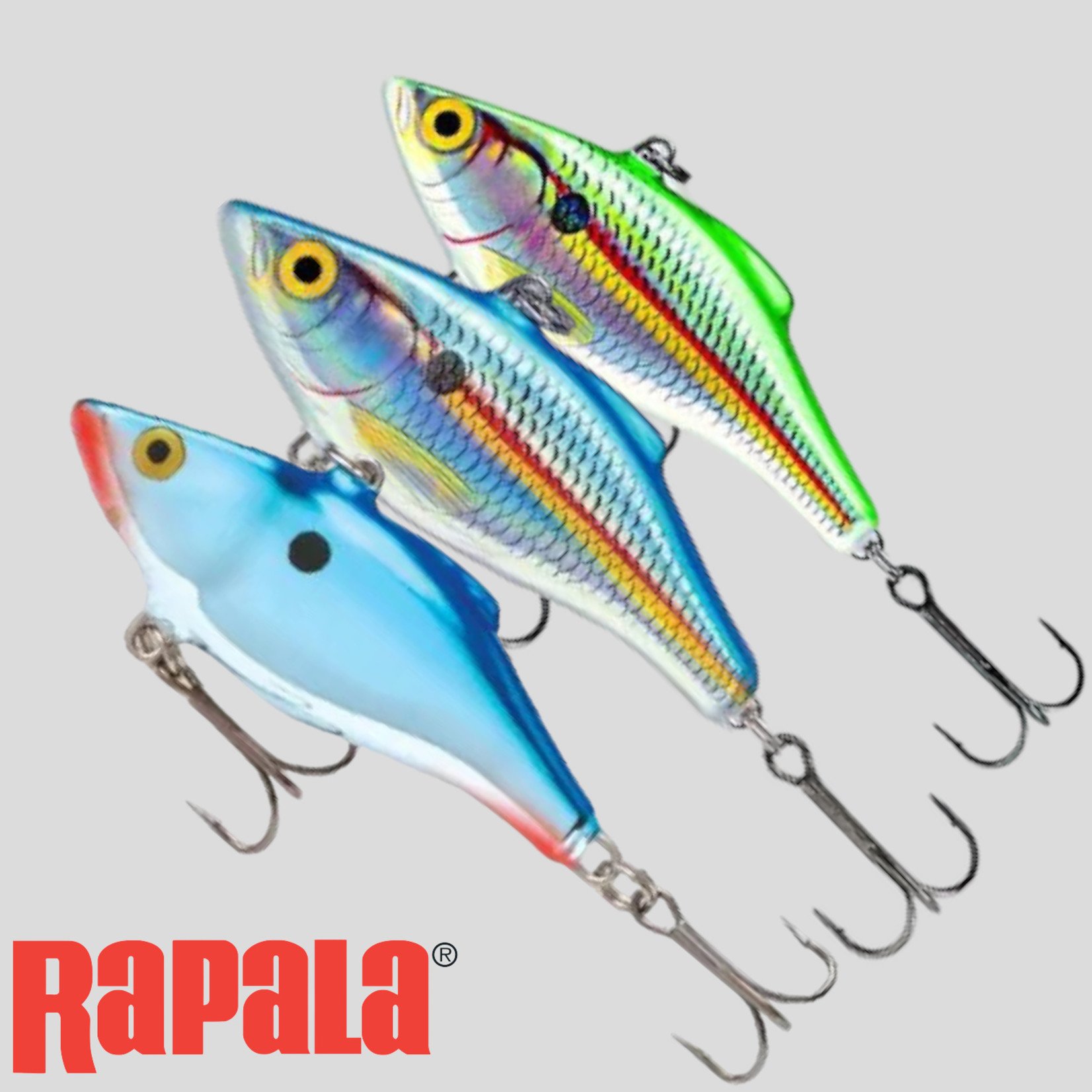 RAPALA Rattlin' Series RNR07BG Fishing Lure, Crankbait, 2-Hook