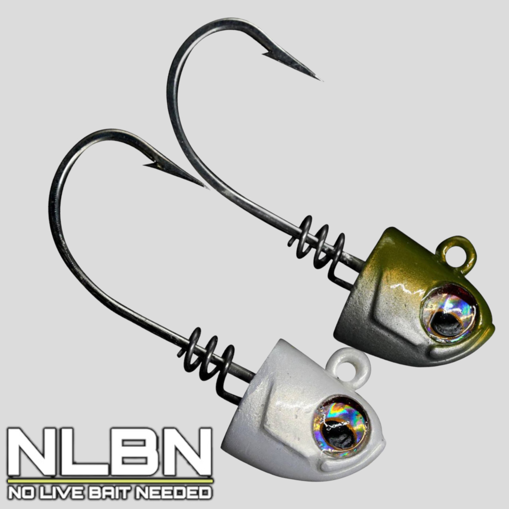 No Live Bait Needed (NLBN) Screwlock Jigheads for 3 Bait - The