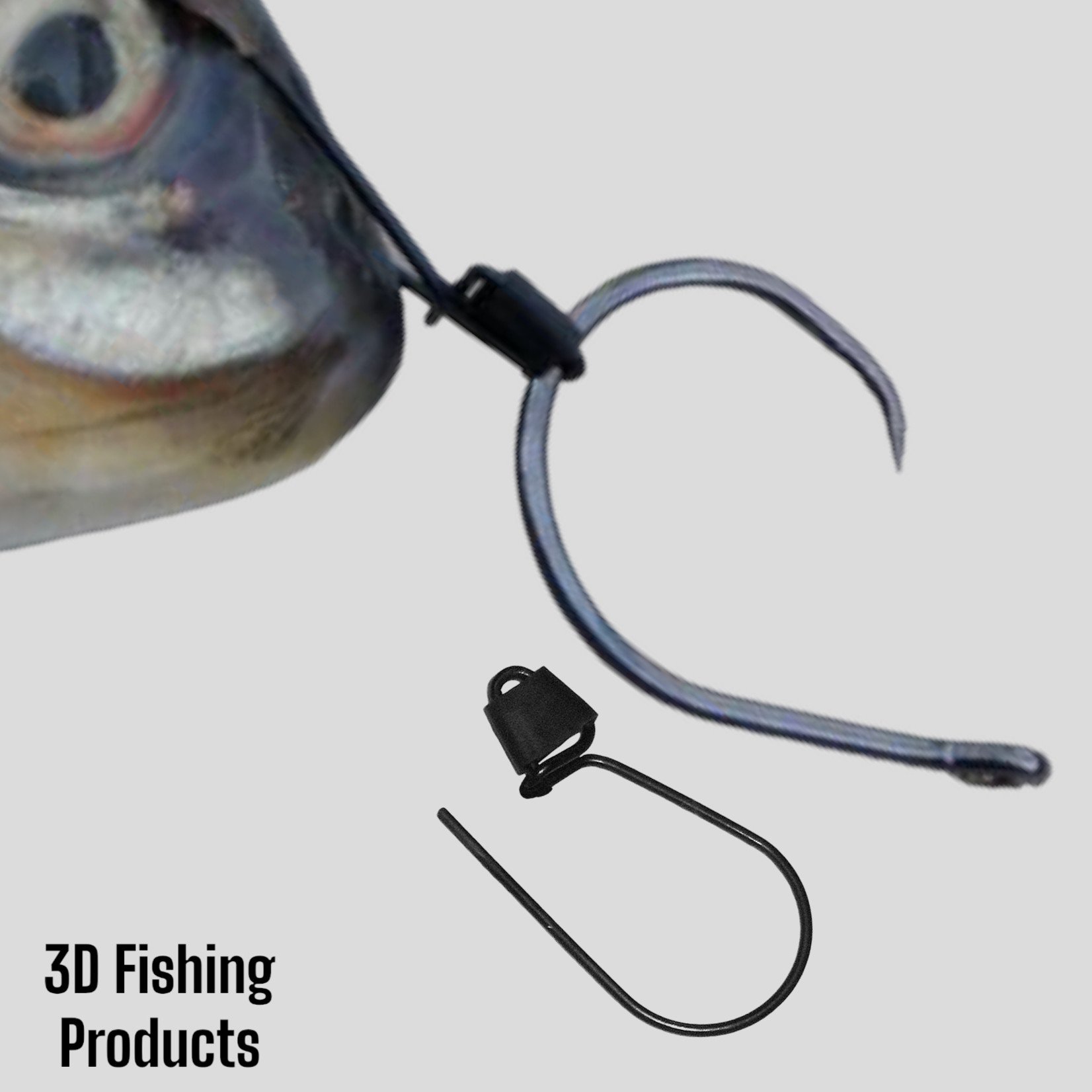 Largemouth Bass (turning( Hookit© - Fishing Hat Clip - Brim Clip -Hat Pin