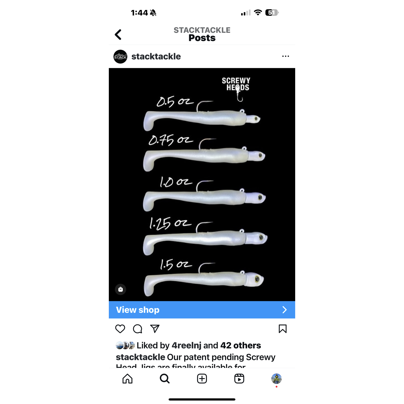 Stack tackle Stack Tail Clapper