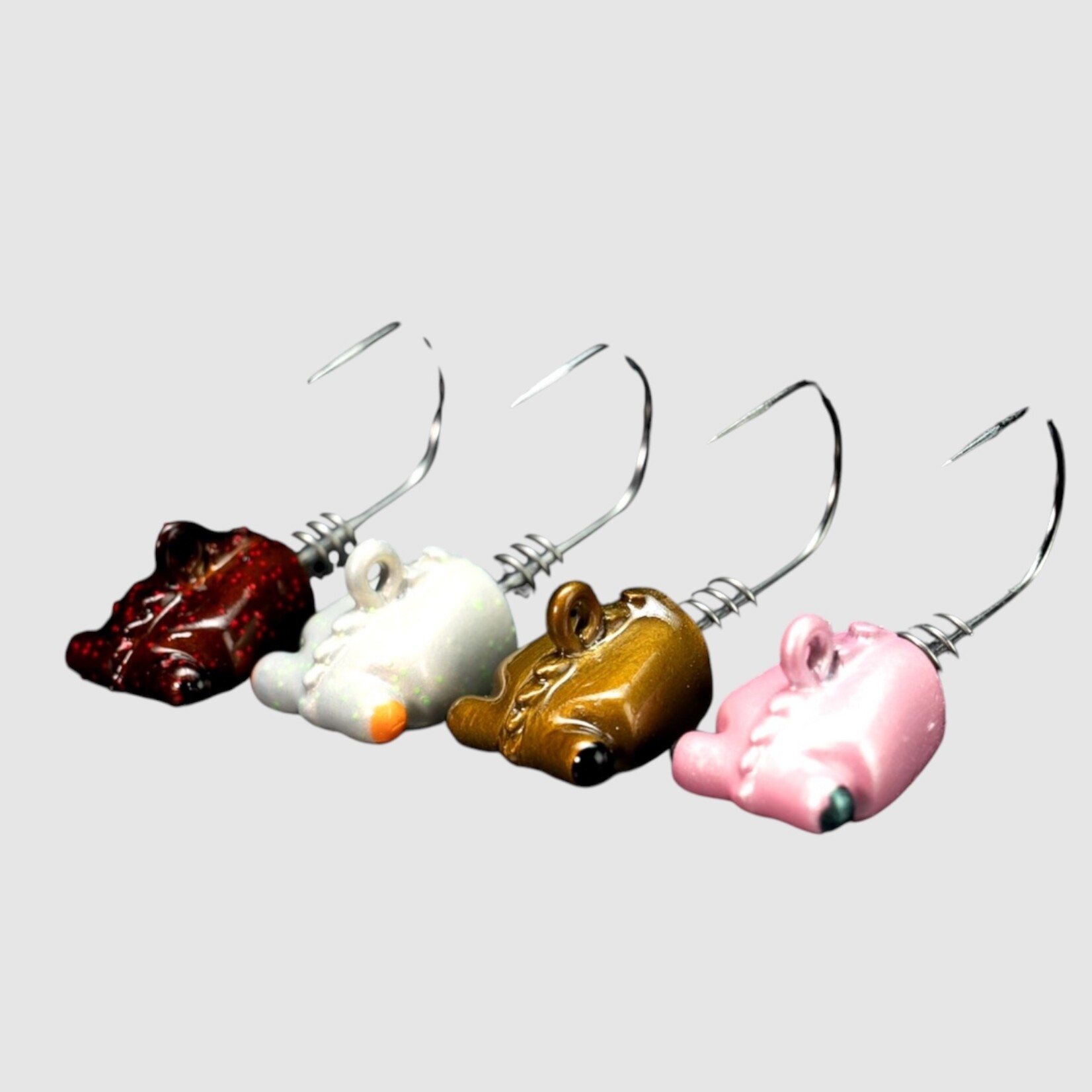 No Live Bait Needed NLBN 3" Shrimp Jig Heads