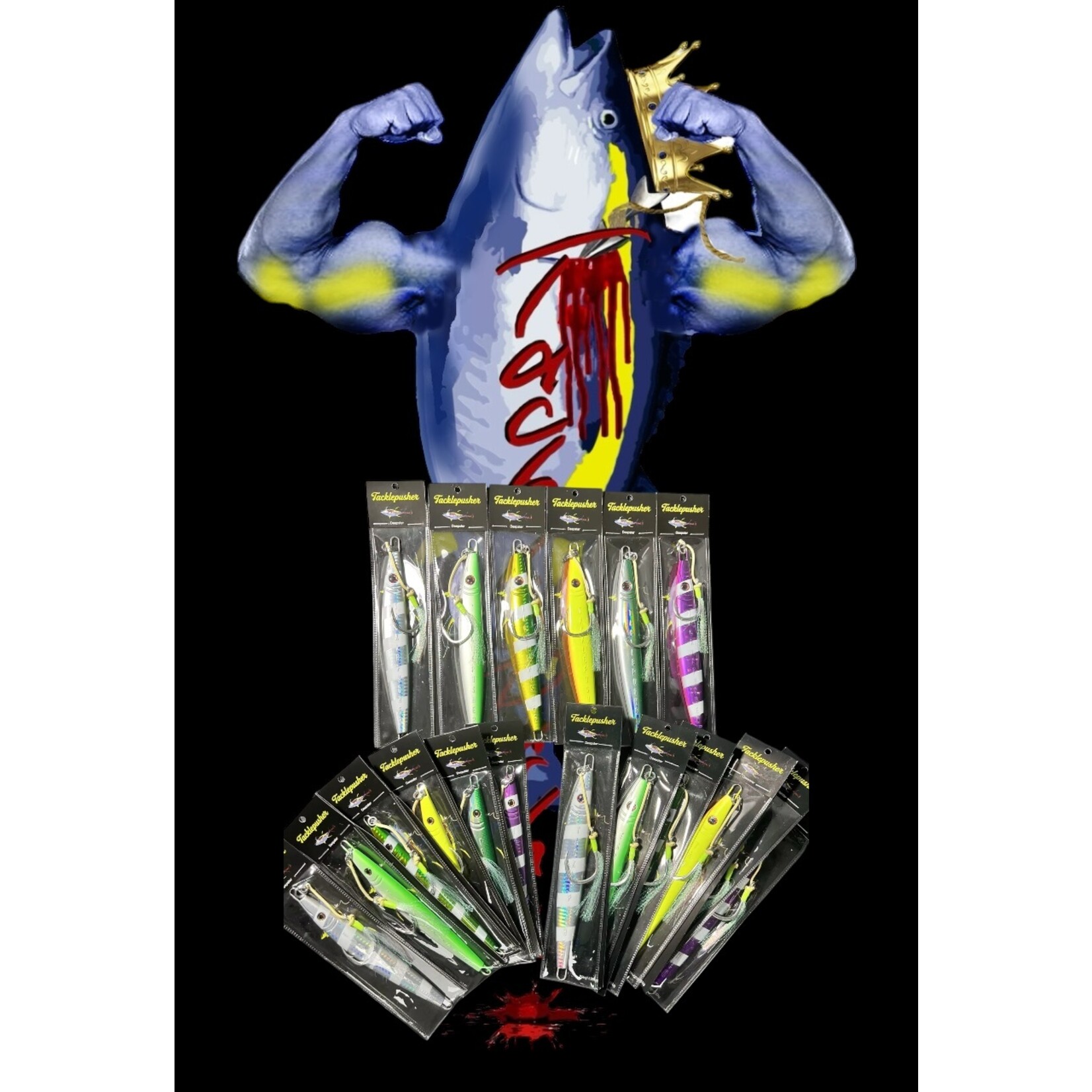 Tacklepusher Tacklepusher Deepster Glow Jigs